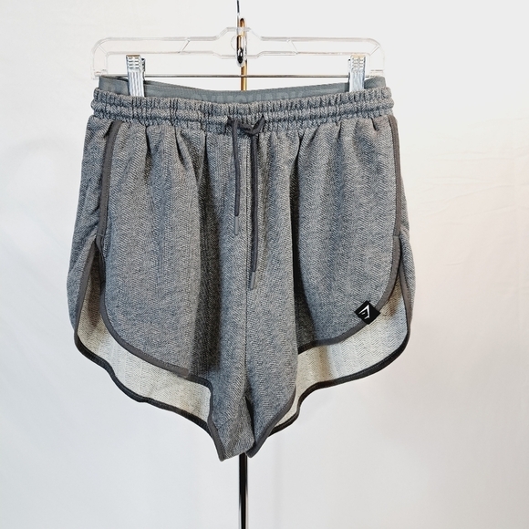 Gymshark Heather Dual Band‎ Marled Herringbone Shorts - Picture 1 of 5